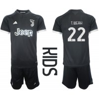 Juventus Timothy Weah #22 Rezervni Dres za djecu 2023-24 Kratak Rukav (+ Kratke hlače)